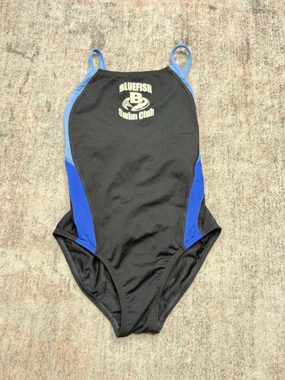 Speedo Womens Black Green Sz 12/28 Training Endurance Swimsuit One Piece Bikini